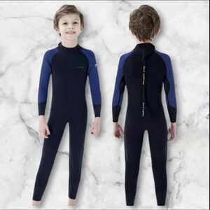 Blue and Black Full Wetsuit